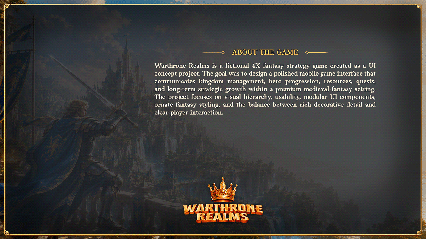 Warthrone Realms / Interface concept 02